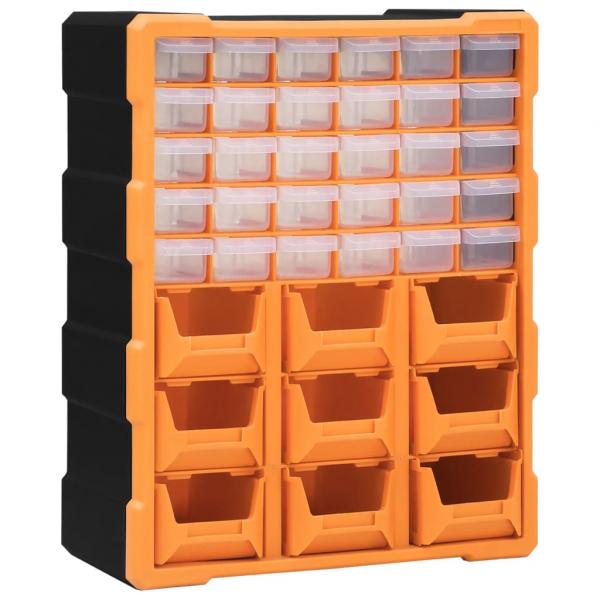 ARDEBO.de - Multi-Schubladen-Organizer mit 39 Schubladen 38x16x47 cm 