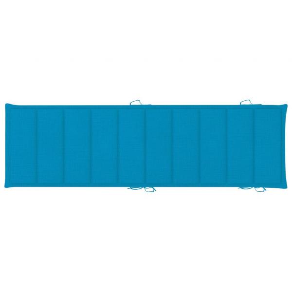 Sonnenliegen-Auflage Blau 186x58x3 cm Oxford-Gewebe