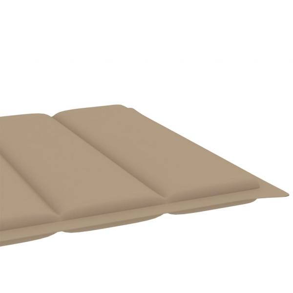 Sonnenliegen-Auflage Beige 200x50x3 cm Oxford-Gewebe