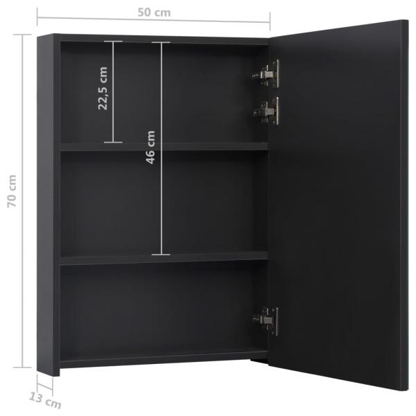 LED-Spiegelschrank fürs Bad 50x13x70 cm