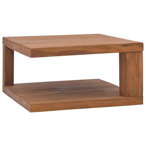 ARDEBO.de - Couchtisch 65x65x33 cm Teak Massivholz 