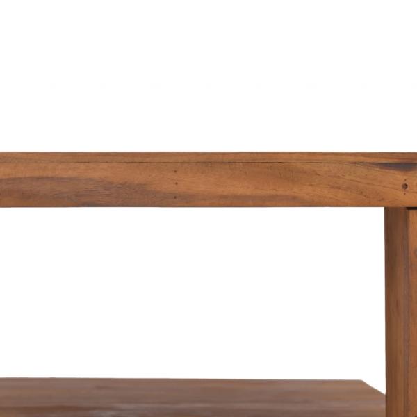 Couchtisch 65x65x33 cm Teak Massivholz 