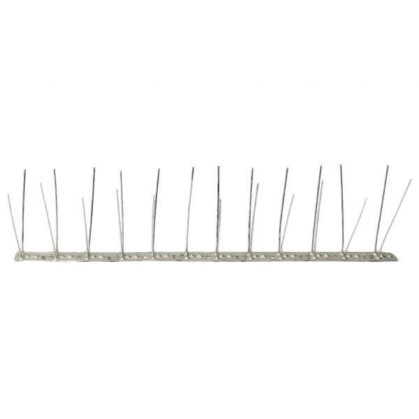 20-tlg. Taubenabwehr Spikes-Set Edelstahl 10 m 4-reihig