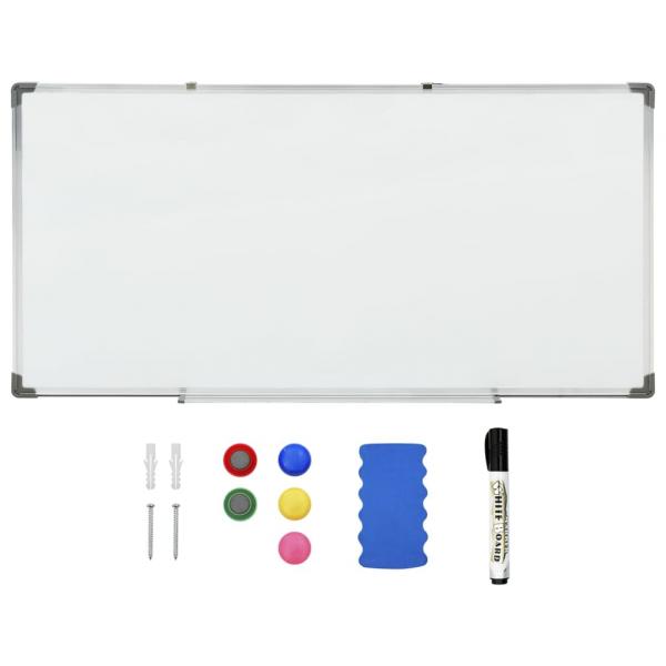 Magnetisches Whiteboard Weiß 110x60 cm Stahl 