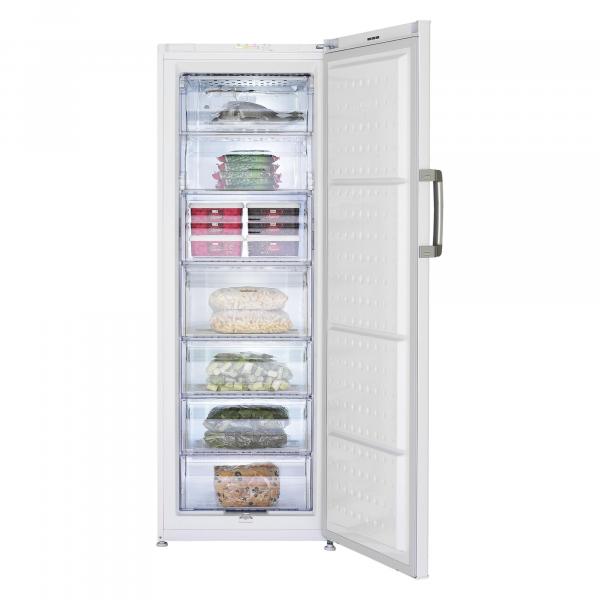 Beko FS127940N Stand-Gefrierschrank, 237 l, 59,5cm breit, MinFrost, Schnellgefrieren, weiß