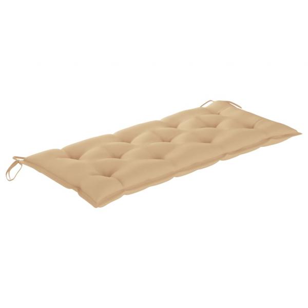 Gartenbank-Auflagen 2 Stk. Beige 120x50x7 cm Oxford-Gewebe