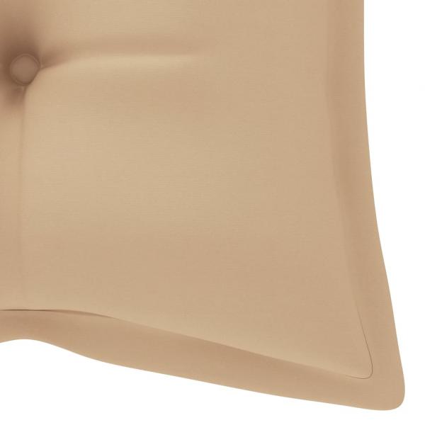 Gartenbank-Auflagen 2 Stk. Beige 120x50x7 cm Oxford-Gewebe