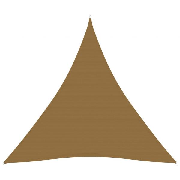 ARDEBO.de - Sonnensegel 160 g/m² Taupe 4,5x4,5x4,5 m HDPE