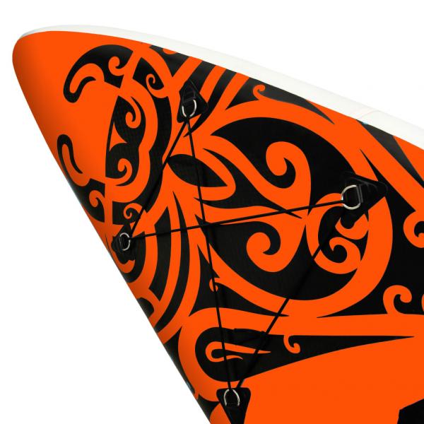 Aufblasbares Stand Up Paddle Board Set 305x76x15 cm Orange