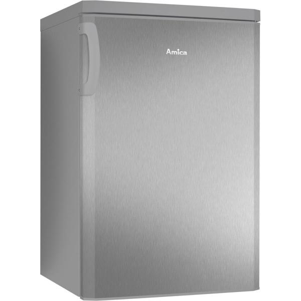 Amica VKS 351 110-2 E Vollraum-Kühlschrank, 85 cm Höhe, 120 L, Edelstahloptik