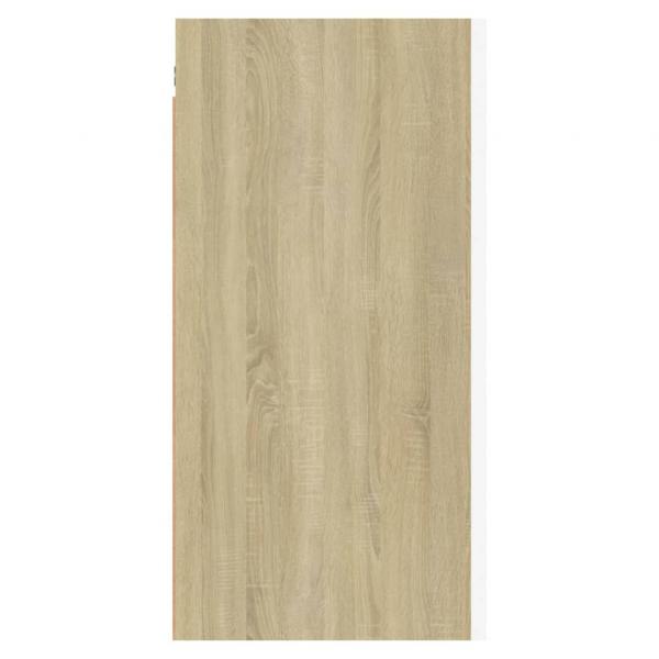 TV-Schrank Weiß Sonoma-Eiche 30,5x30x60 cm Holzwerkstoff