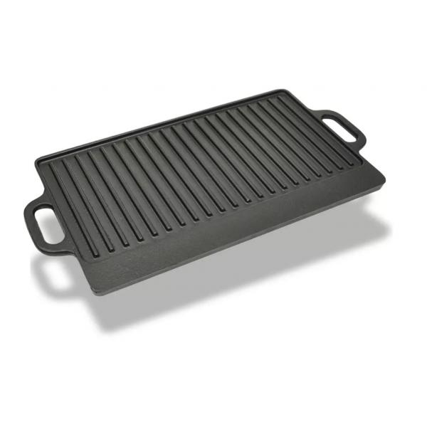 ARDEBO.de - Grillplatte Wendeplatte Gusseisen 50x23 cm