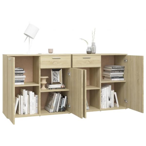 Sideboard Sonoma-Eiche 160x36x75 cm Holzwerkstoff