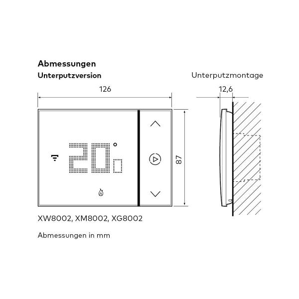 bticino Smarther with Netatmo XM8002 Unterputz-Thermostat mit integrierter WLAN-Schnittstelle, Sand