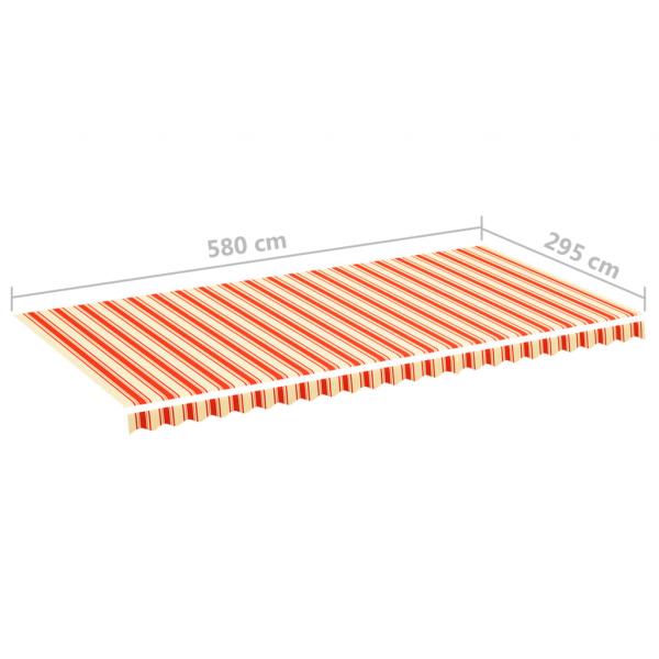 Markisenbespannung Gelb und Orange 6x3 m