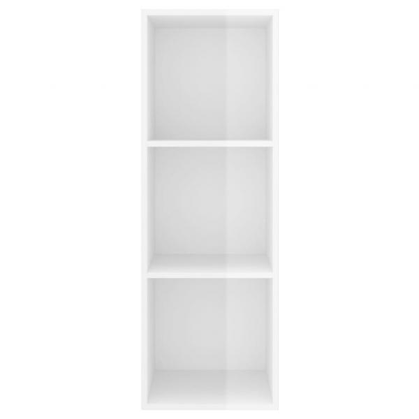 TV-Wandschrank Hochglanz-Weiß 37x37x107 cm Holzwerkstoff