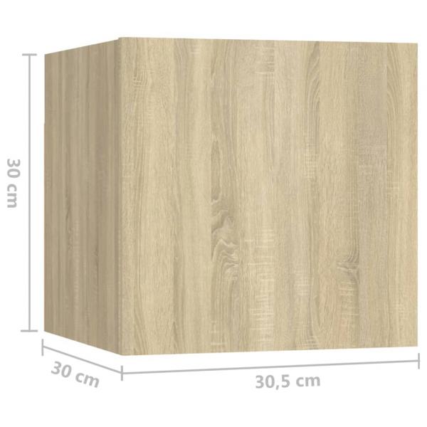 TV-Wandschrank Sonoma-Eiche 30,5x30x30 cm