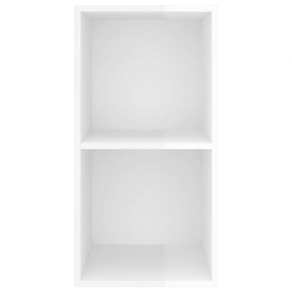 TV-Wandschrank Hochglanz-Weiß 37x37x72 cm Holzwerkstoff