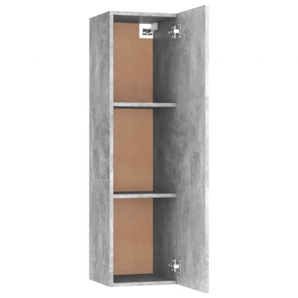 TV-Schrank Betongrau 30,5x30x110 cm Holzwerkstoff