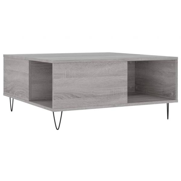 Couchtisch Grau Sonoma 80x80x36,5 cm Holzwerkstoff