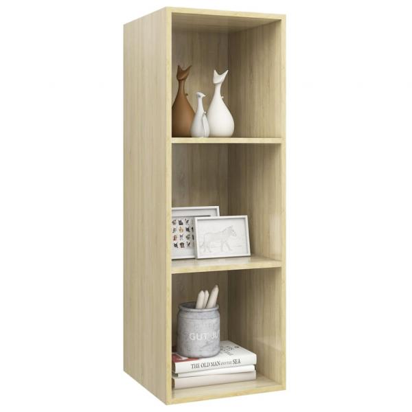 TV-Wandschrank Sonoma-Eiche 37x37x107 cm Holzwerkstoff