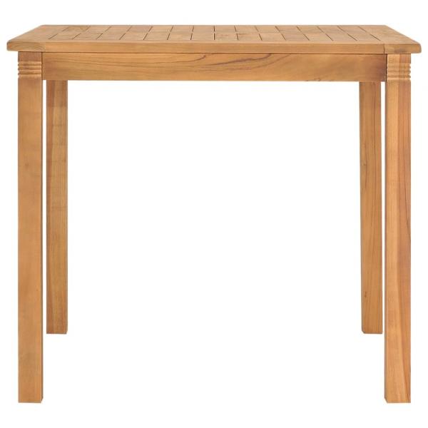 Garten-Esstisch 85x85x75 cm Teak Massivholz