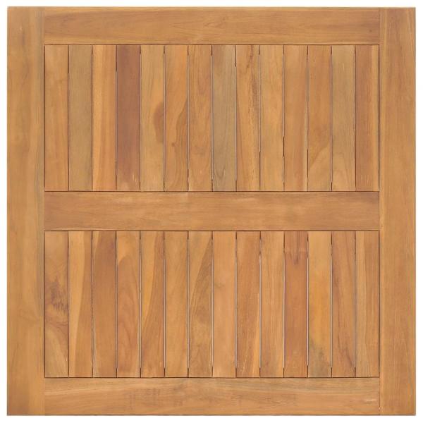 Garten-Esstisch 85x85x75 cm Teak Massivholz