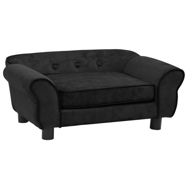 ARDEBO.de - Hundesofa Schwarz 72x45x30 cm Plüsch