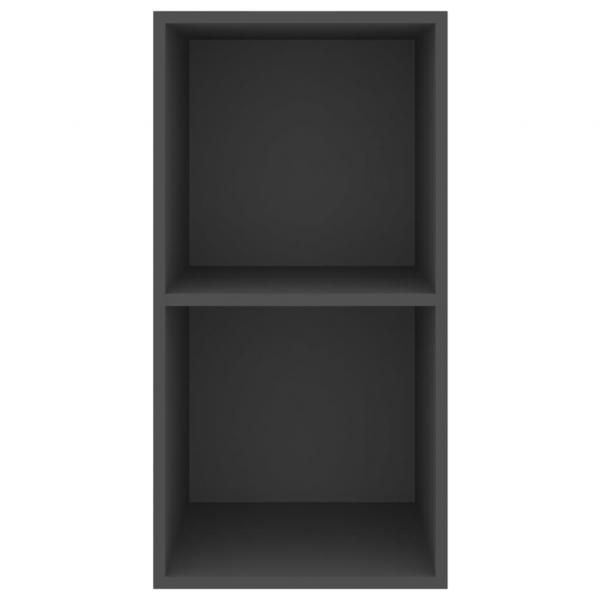 TV-Wandschrank Grau 37x37x72 cm Holzwerkstoff