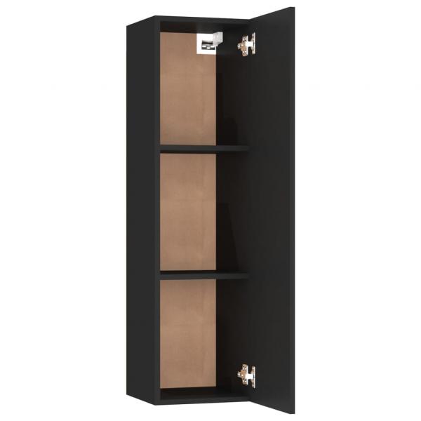 TV-Schrank Schwarz 30,5x30x110 cm Holzwerkstoff