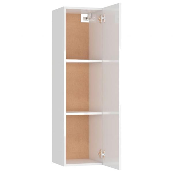 TV-Schrank Hochglanz-Weiß 30,5x30x110 cm Holzwerkstoff