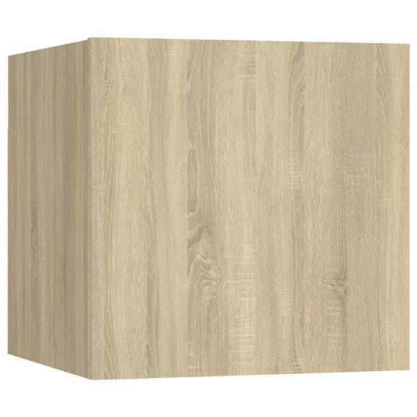 Nachttische 2 Stk. Sonoma-Eiche 30,5x30x30 cm Holzwerkstoff