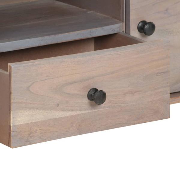 TV-Schrank 118x30x40 cm Massivholz Akazie