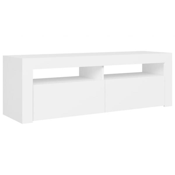 TV-Schrank mit LED-Leuchten Weiß 120x35x40 cm