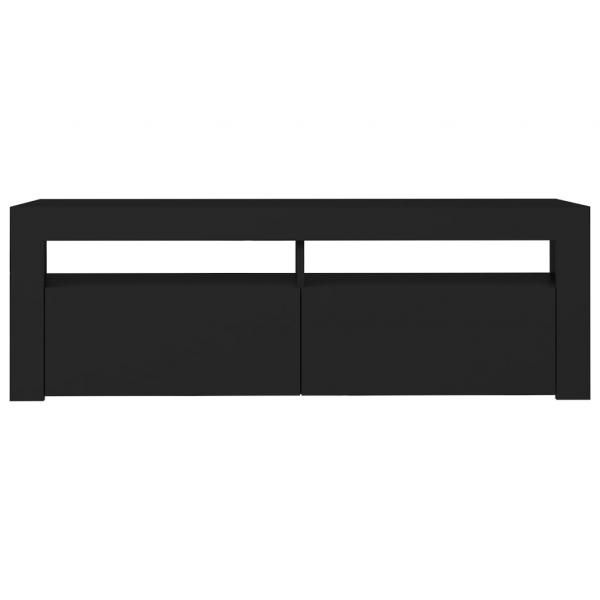 TV-Schrank mit LED-Leuchten Schwarz 120x35x40 cm