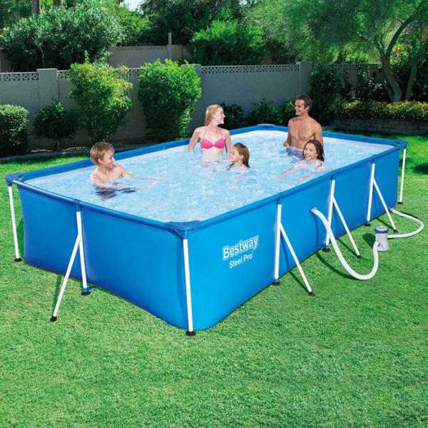 Bestway Steel Pro Swimmingpool-Set Rechteckig 400×211×81 cm 56424