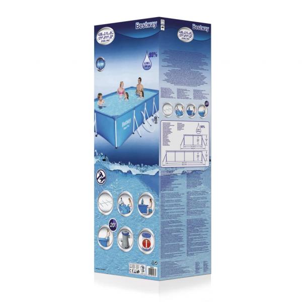 Bestway Steel Pro Swimmingpool-Set Rechteckig 400×211×81 cm 56424