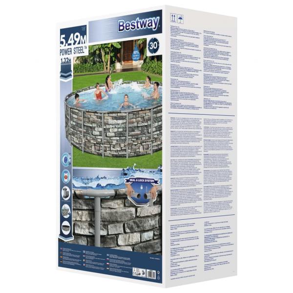 Bestway Power Steel Swimming Pool 549x132 cm