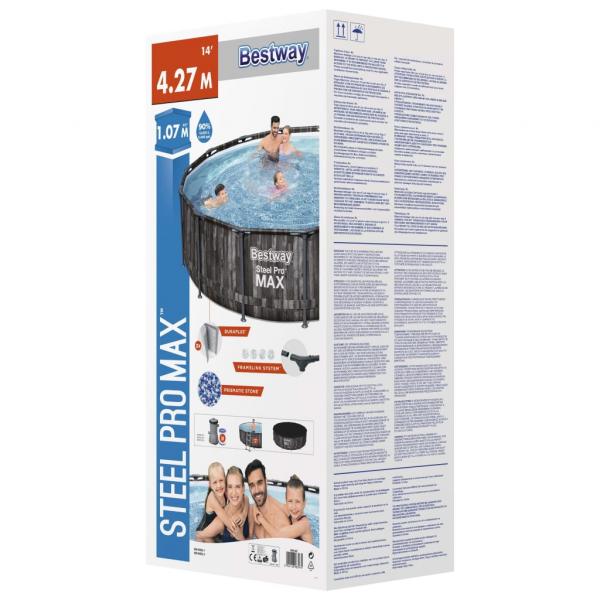 Bestway Steel Pro MAX Swimmingpool-Set Rund 427x107 cm