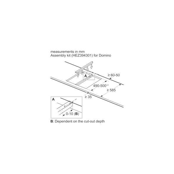 Bosch PKF375FP2E Domino-Kochfeld, 30cm breit, DirectSelect, ReStart, 17 Stufen, schwarz