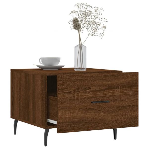 Couchtisch Braun Eichen-Optik 50x50x40 cm Holzwerkstoff