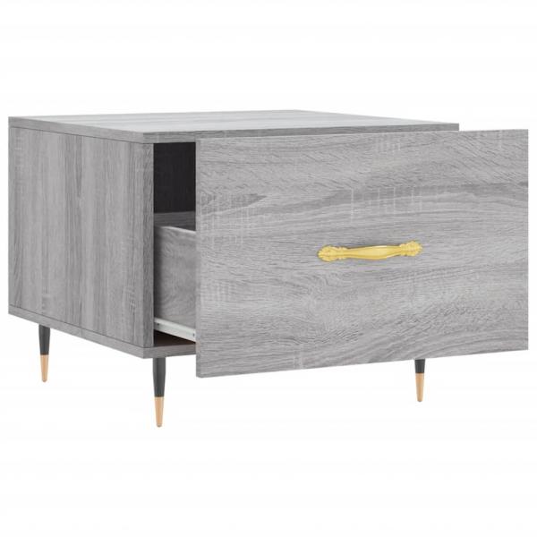 Couchtisch Grau Sonoma 50x50x40 cm Holzwerkstoff