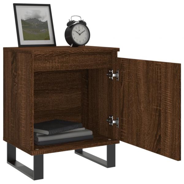 Nachttische 2 Stk. Braun Eichen-Optik 40x30x50 cm Holzwerkstoff