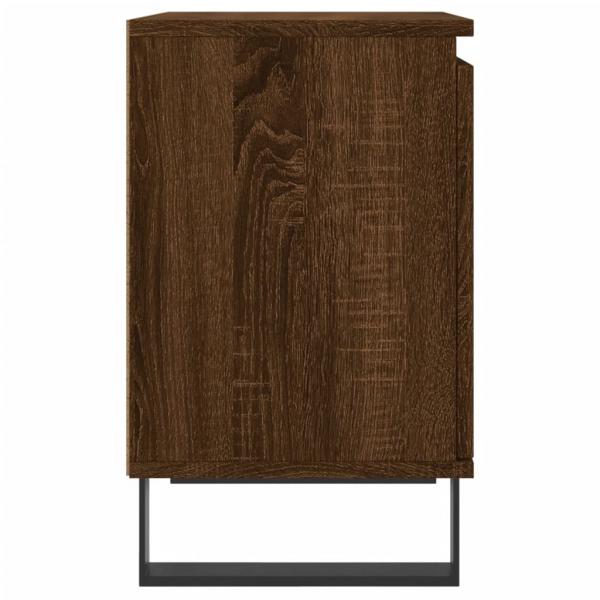 Nachttische 2 Stk. Braun Eichen-Optik 40x30x50 cm Holzwerkstoff