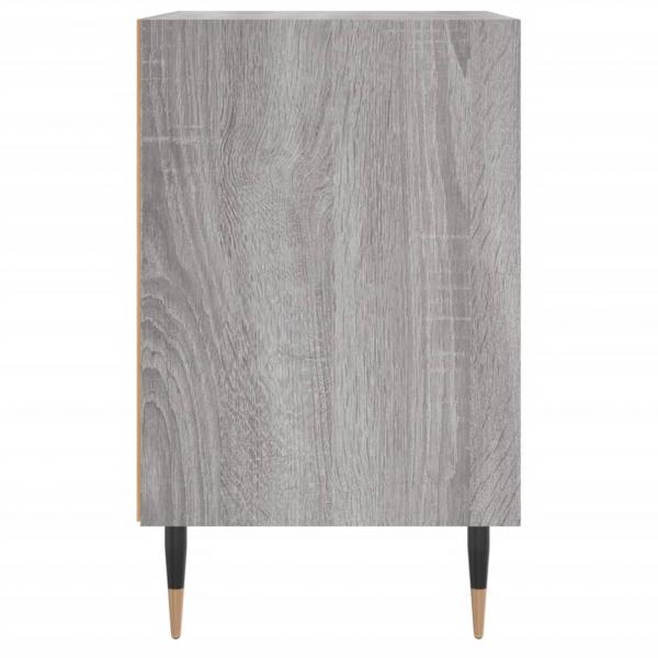 Nachttische 2 Stk. Grau Sonoma 40x30x50 cm Holzwerkstoff