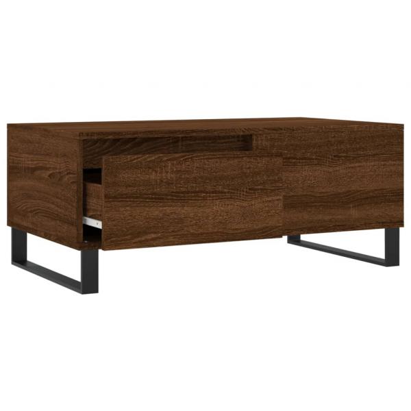 Couchtisch Braun Eichen-Optik 90x50x36,5 cm Holzwerkstoff