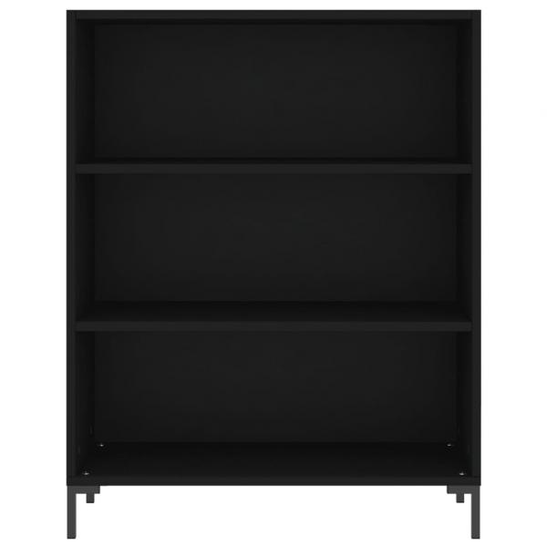 Bücherregal Schwarz 69,5x32,5x90 cm Holzwerkstoff