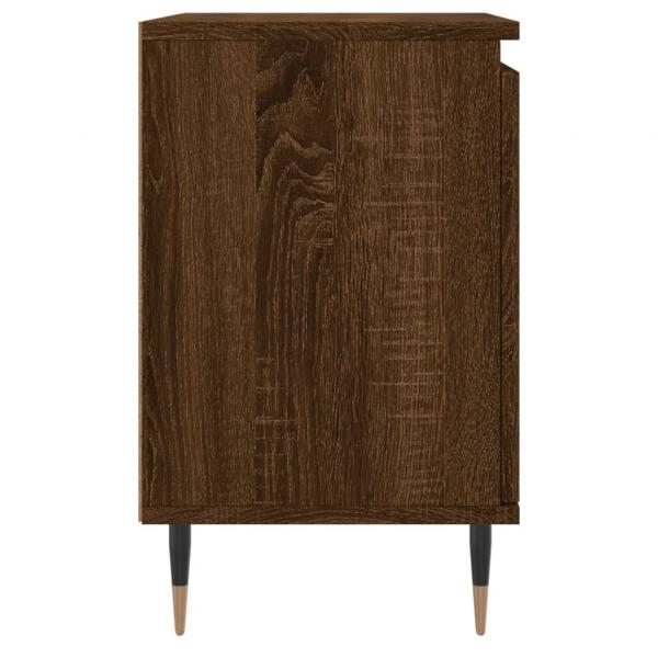 Nachttische 2 Stk. Braun Eichen-Optik 40x30x50 cm Holzwerkstoff