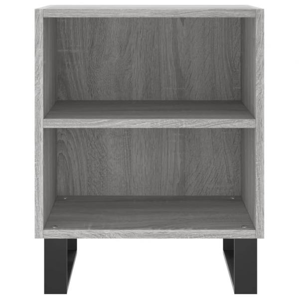 Nachttische 2 Stk. Grau Sonoma 40x30x50 cm Holzwerkstoff