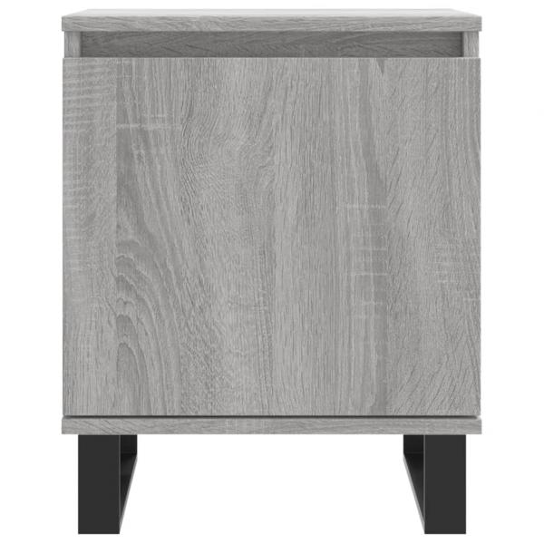 Nachttische 2 Stk. Grau Sonoma 40x30x50 cm Holzwerkstoff